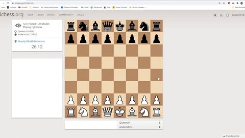 30 second chess... losing a lot.