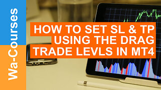 How to Set STOP LOSS and TAKE PROFIT Using The Drag Trade Levels in The MT4 Platform