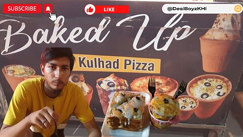 KULHAD PIZZA AND PIZZA SANDWICH | Hussainabad Food Street | @DesiBoyzKHI