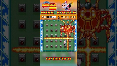 Super Bomberman (SNES) Boss Battle - Spiderer #Shorts