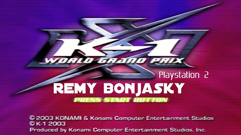 K-1 World Grand Prix PS2 - Remy Bonjasky