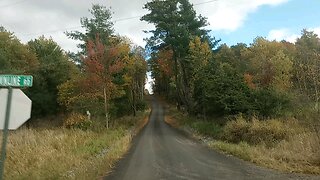 Rural farm road in Fall