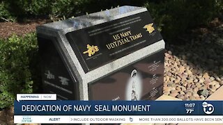Dedication of Navy SEAL monument at Miramar National Cemetery