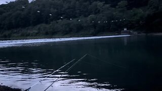 Fishing at Shawville power plant in Pennsylvania