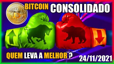 ESSE PADRÃO vai ditar ONDE O PREÇO DO BTC VAI! Análise Bitcoin 24/11/2021