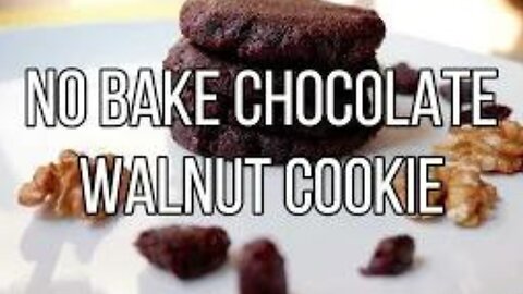 No Bake Chocolate Walnut Cookie.