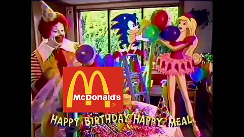 1994 Cartoon All Stars Happy Birthday Mcdonalds Happy Meal Commercial