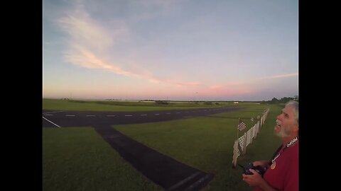 Night Flying with FMS Cessna 182 #rcplane #rcflying