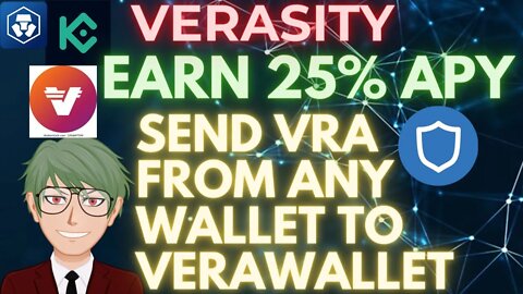 HOW TO SEND VERASITY TOKENS FROM ANY WALLET TO VERAWALLET AND START STAKING VRA TOKENS WITH 25% APY