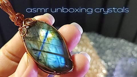 ASMR Crystals Unboxing Crystal Crinkle Tingles from Rhonda Rocks Designs and Pensacola Rockhound