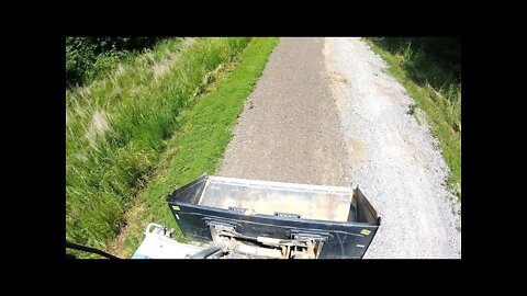 Fixing bad spots on mile long gravel driveway with Bobcat T650 CTL skid steer & Time lapse