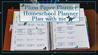 Plum Paper Planner/ Homeschool 2020-2021 Planner/ Plan with me 2020