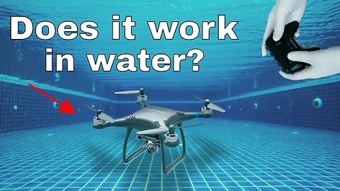 Can a Drone Fly in De-ionized Water? Experiment