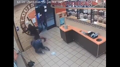 3 Stooges Fall All Over Each Other Trying To Rob A Popeye's