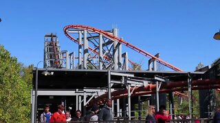 The Bat (Kings Island) off-ride footage [4k]