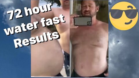 72 hours water fast results. Lost 13.4 pounds!