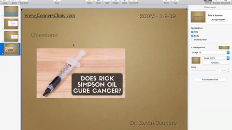 Zoom Call: 1-9-19 - IV Vit C, THC/RSO Oil | Dr. Kevin Conners - Conners Clinic