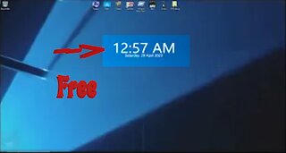 Add a draggable clock to your desktop