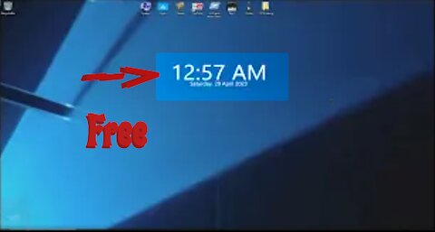 Add a draggable clock to your desktop