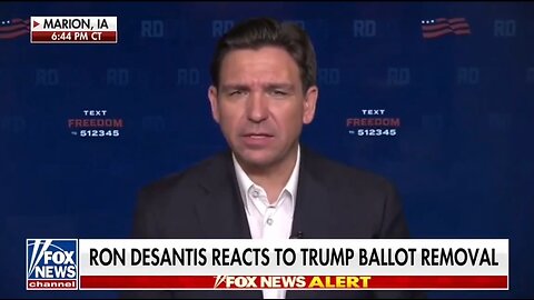 DeSantis on Maine Kicking Trump Off The Ballot: Opens Pandora's Box