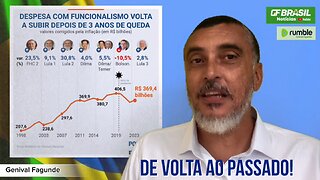 De volta ao passado: Lula 3 aumenta gastos do funcionalismo público, segue normal!