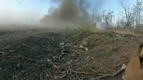 Footage of the Armed Forces of Ukraine after the arrival of FAB bombs in the village of Urozhayne