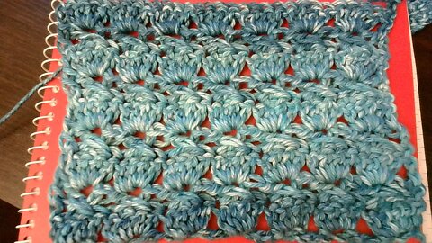 How to crochet the Cabbage Patch Stitch. #katrinascrochetworld #cloverhooks #ilovethiscotton