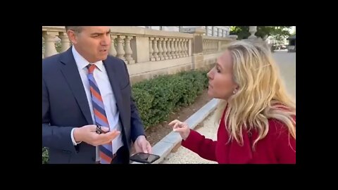 Rep. Marjorie Taylor Greene heated exchange with CNN Jim Acosta (Reaction Video)
