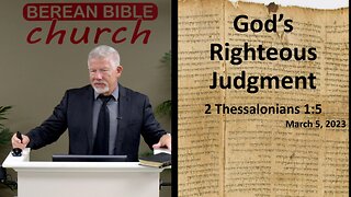 God's Righteous Judgment (2 Thessalonians 1:5)