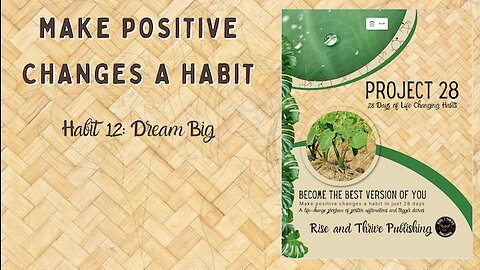 Project 28: Habit 12 Dream Big