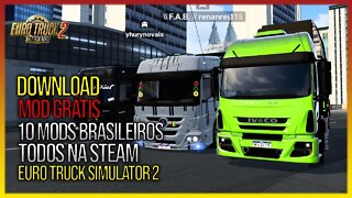 TOP 10 Caminhões Brasileiros na STEAM PARA EURO TRUCK SIMULATOR 2