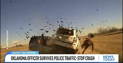 HIGHWAY PATROL OFFICER🚙👮‍♂️🚗 ESCAPE VIOLENT CRASH DURING TRAFFIC STOP🚙👮‍♂️🚓💫