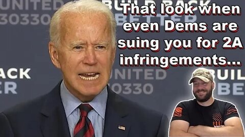 Dem Gov candidate suing Biden and ATF... OVER 2A INFRINGEMENTS... They can't buy a win...