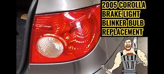 2005 TOYOTA COROLLA REAR BRAKE LIGHT / BLINKER BULB REPLACEMENT