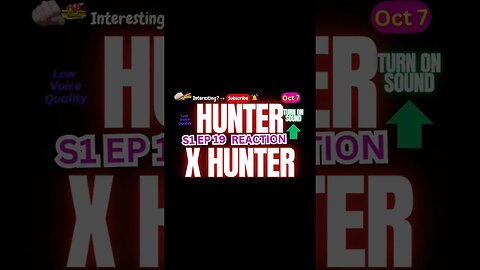 Hunter X Hunter Anime S1 EP 19 Reaction Theory | Harsh&Blunt Voice Short