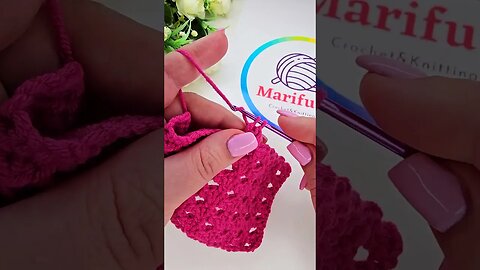 Simple shell stitch #howto #diy #knitting #crochet #crochetaddict #crocheting #croche #crochetlove