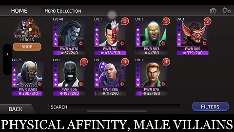 DC Legends Character Reviews: Taking a Look at Male, Villain, Physical Affinity Aligned Characters