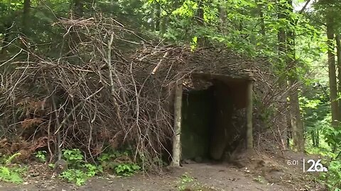 Inside the hideout where a fugitive was found