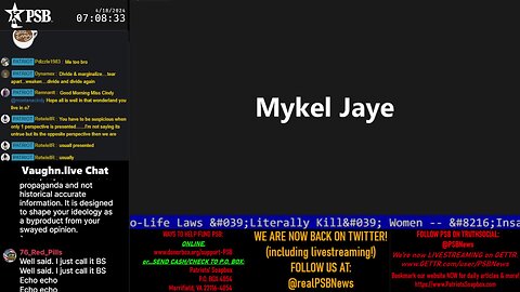 2024-04-18 07:00 EDT - Patriots Soapbox AM: with MykelJaye, SkyeBreeze