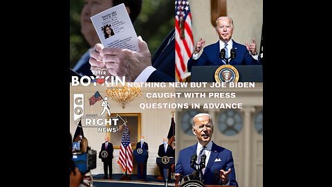 NOTHING NEW BUT JOE BIDEN CAUGHT WITH PRESS QUESTIONS IN ADVANCE