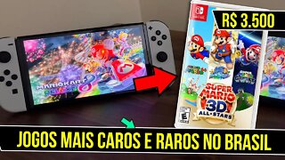 Jogos mais caros da Nintendo Switch no Brasil #shorts
