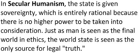 Secular Humanism is the Religion of Tyranny