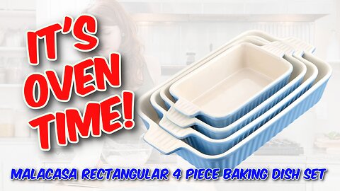 MALACASA Rectangular 4 Piece Baking Dish Set Review