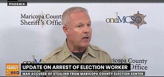 LIVE: Maricopa County officials provide update on arrest of election worker