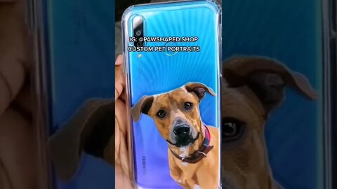 CUSTOM PET PORTRAIT FOR IPHONE CASES, PAWSHAPED