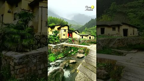 beautiful and silent environments of rice farmer villages