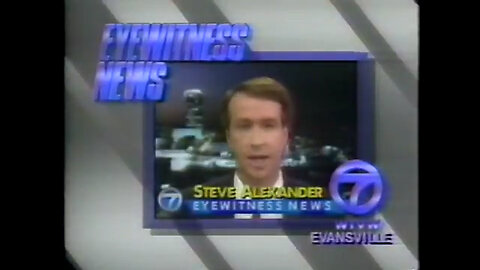 February 21, 1990 - Three Steve Alexander Evansville News Bumpers