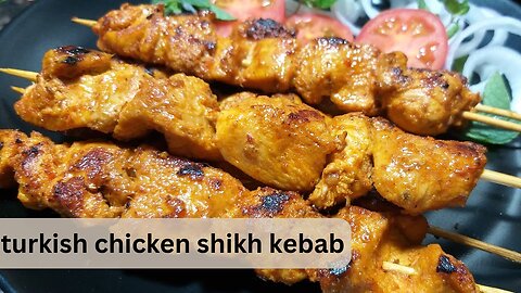 Turkish Chicken Shish Kebab - Succulent Chicken Skewers | ASMR COOKING