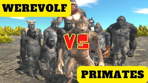 Werevolf vs Mutant Primates Units - Animal Revolt Battle Simulator