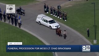 Funeral procession for fallen MCSO Lt. Chad Brackman